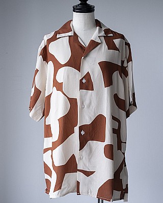 OAS/ Russet  Puzzlotec  Viscose Shirt (brown-b)