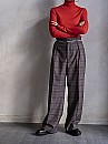 PERD /  tuck wide pants (check)