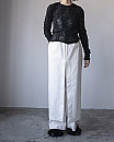IIROT / Cotton Broad Layer Trouser(WHITE)