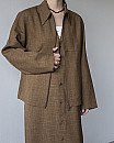 GABRIELA COLL GARMENTS/ ''NO.285 SUMMER WOOL POCKET JACKET'' (CAMEL)