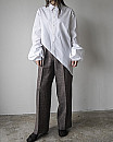 BISOWN / WOOL LINEN 1TUCK SLACKS (men's size)