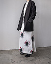 TELMA / Printed Checked Skirt (WHT)