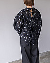 NOHRA / Flower jacquard blouse(BLK)