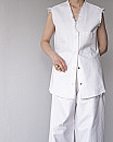 GABRIELA COLL GARMENTS/ NO.74 CANVAS SLEEVELESS SHIRT