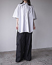 ENFOLD /HALF-SLEEVES BOX SHIRT (stripe)