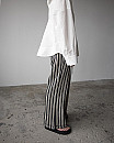currentage  /Knitting Russell Jersey Stripe Pants