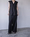 GABRIELA COLL GARMENTS/ NO.310 SUMMER WOOL CROSSED TROUSERS'