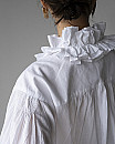 【Restock】crinkle crinkle crinkle/FRILL COLLER shirt  (WHT)