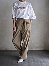 PERD/ High waist wrap trousers (Beige)