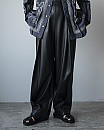 IIROT / Synthetic Leather Trousers_Black