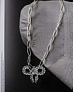 LEVENS / CHAINED BOW TWIST NECKLACE