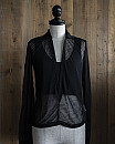 SEEALL / SHEER LAYERED POLO