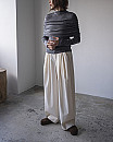 villd/ chino tuck pants (ivory)