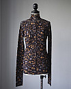 opensesameclub /Floral Pattern Turtle Neck