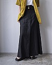 JANE SMITH/wool linen corset detail long skirt