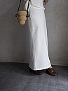 VONIQUE / cotton Jersey long skirt (ivory)