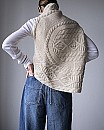 babaco/ Round Knit Cable Vest