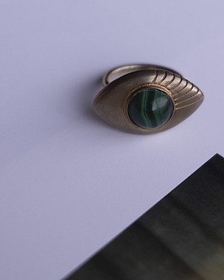 【予約商品】8UEDE / Exa Pieco Ring. / L Green (半額内金)