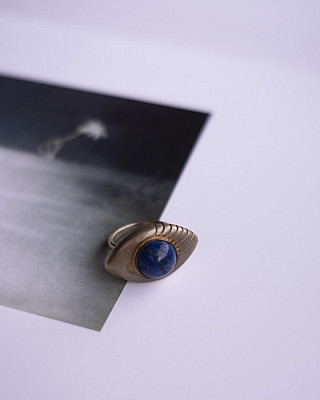 【予約商品】8UEDE / Exa Pieco Ring. / L Indigo (半額内金)