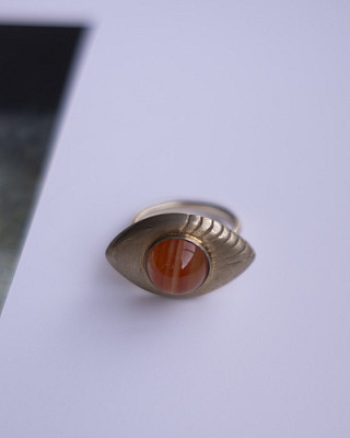 【予約商品】8UEDE / Exa Pieco Ring. / L Orange(半額内金)