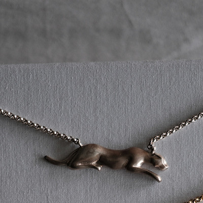 (ORDER ) 8UEDE Felis choker Silver (60%)