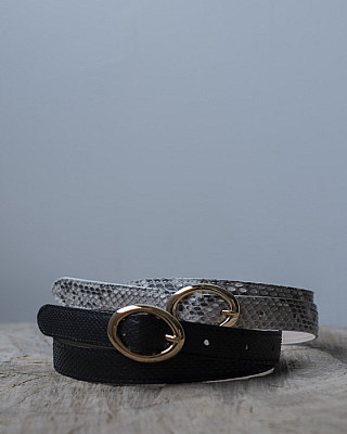 BISOWN / PYTHON OVAL BELT