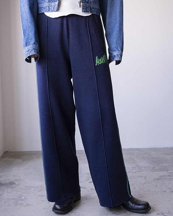 AZUL KNIT JACQUARD STATHAM PANTS チェックパンツ