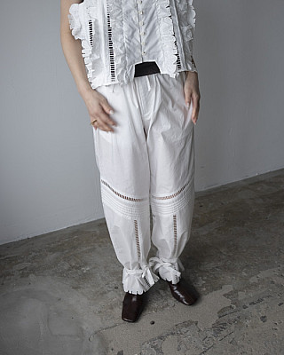 JUN MIKAMI / CUT RUFFLE PANTS