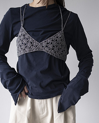 OPEN SESAME CLUB "crochet flower bratop"