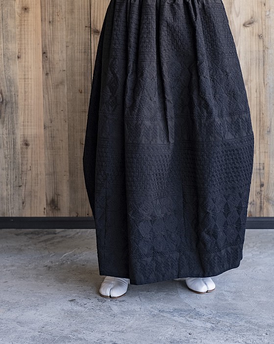 SEEALL/ buggy skirt (black)
