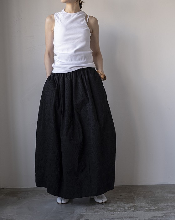 SEEALL/ buggy skirt (black)