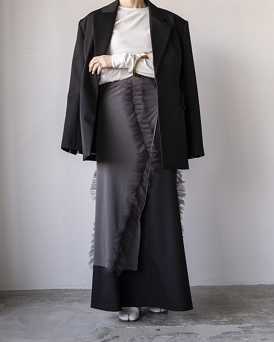 Chika Kisada / tulle zip skirt
