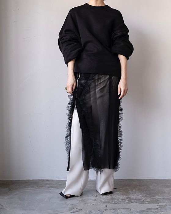 Chika Kisada / tulle zip skirt