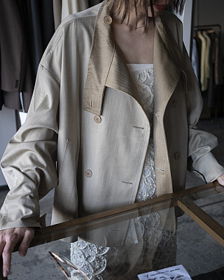 GABRIELA COLL GARMENTS / S18 NO.286 RAINSYSTEM CROPPED JACKET