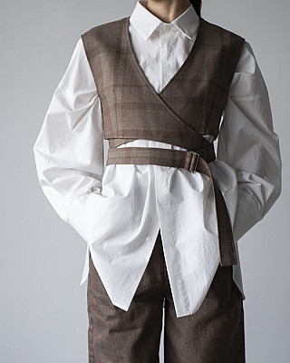 SEEALL | BELTED WAIST COAT