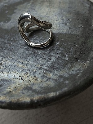 Blanc iris / whirlpool Ring (Silver)