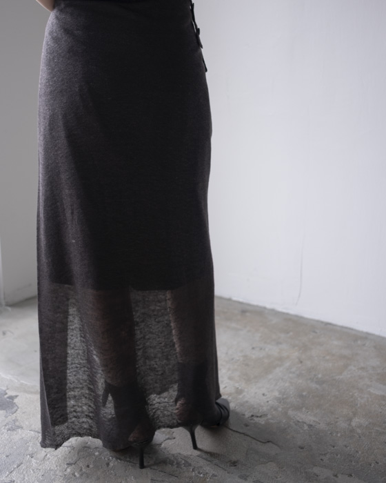 VONIQUE / Gabriela Coll Garments/ NO.304 LINEN JERSEY WRAP SKIRT