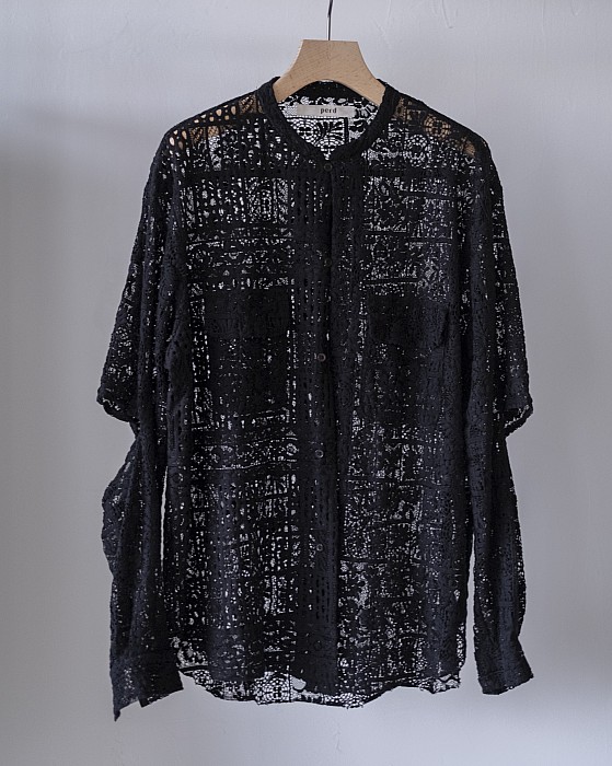 VONIQUE / PERD/ Lace 2way Shirt (Black)