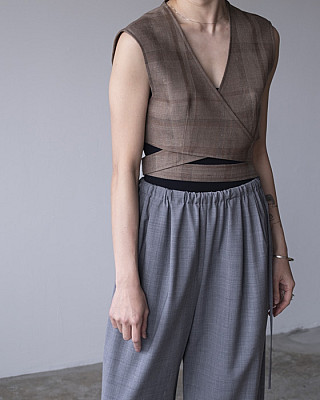 SEEALL | BELTED WAIST COAT