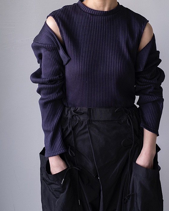 VONIQUE / SEEALL/3WAY tops<navy>