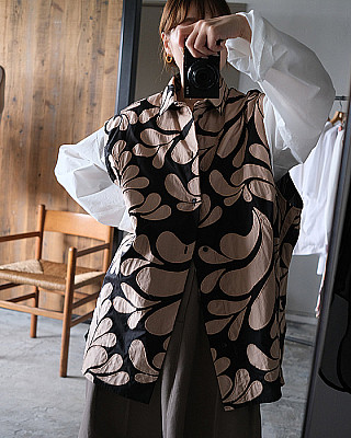 villd / patchwork embroidery shirt