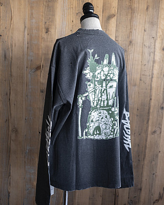 HOLIDAY / SUPER FINE DRY DAMAGE L/S T-SHIRT(CIRCULATION)