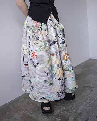 JULIA HEUER / Kenza Handpleated Skirt in Frances
