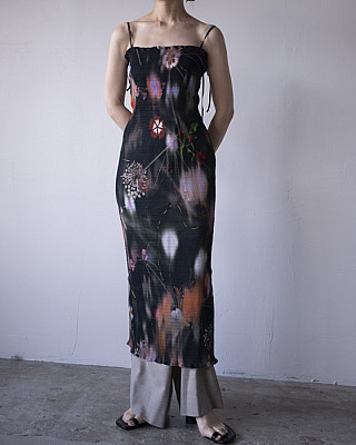 JULIA HEUER/ LENI REVERSIBLE SMOCKED DRESS IN FRANCES