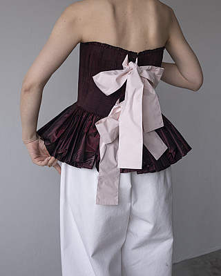 RENATA BRENHA ''OLINDA CORSET'' (DEEP CHERRY)
