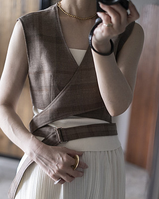 SEEALL | BELTED WAIST COAT