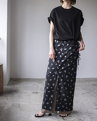 NOHRA / Cotton organdy ribbon skirt