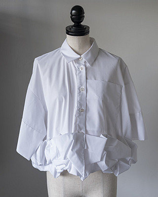 ENFOLD / ROLL-UP DRAPE SHIRT