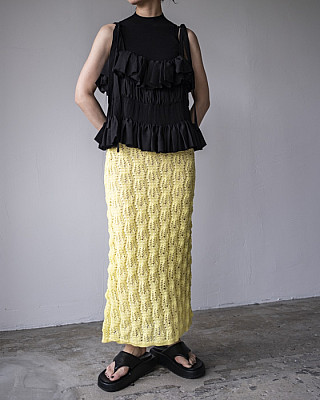 NICENICE MOMENT / LACE KNIT SK(petticoat set)