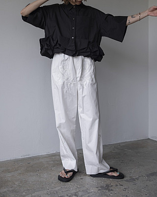 SEEALL / RAW EDGE EASY PANTS
